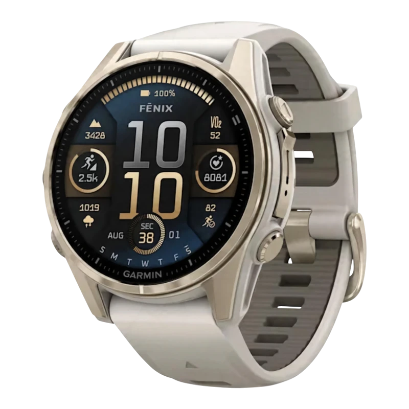 Garmin Fenix 8 43 мм AMOLED Sapphire Soft Gold