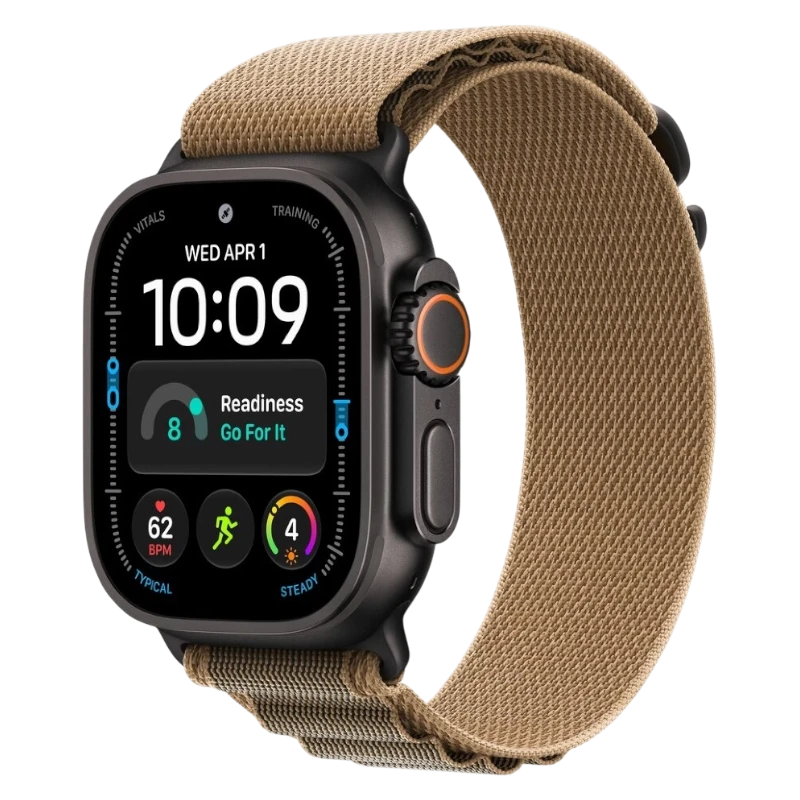 Apple Watch Ultra 4 49mm Black Titanium Case with Alpine Desert